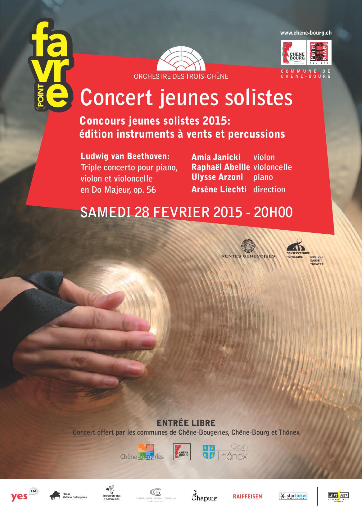 Flyer Trois jeunes solistes