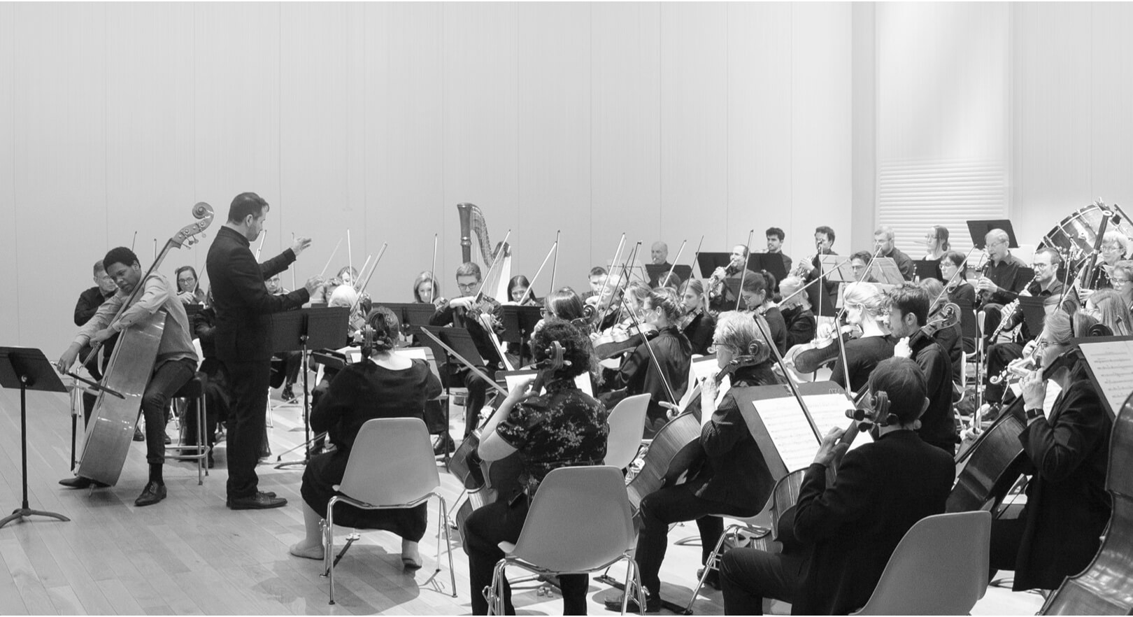 Weslei Felix Ajarda et l’orchestre au Point favre de Chêne-Bourg en février 2020