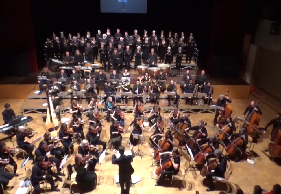 L'orchestre avec le chœur classique du Pays de Gex, juin 2019, Thônex