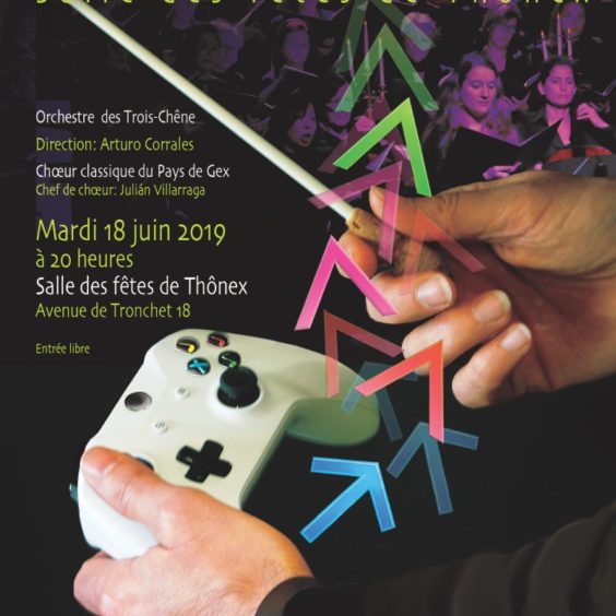 Flyer du concert jeux vidéo de juin 2019