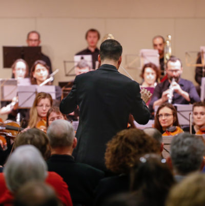 L'orchestre au Point favre en février 2018